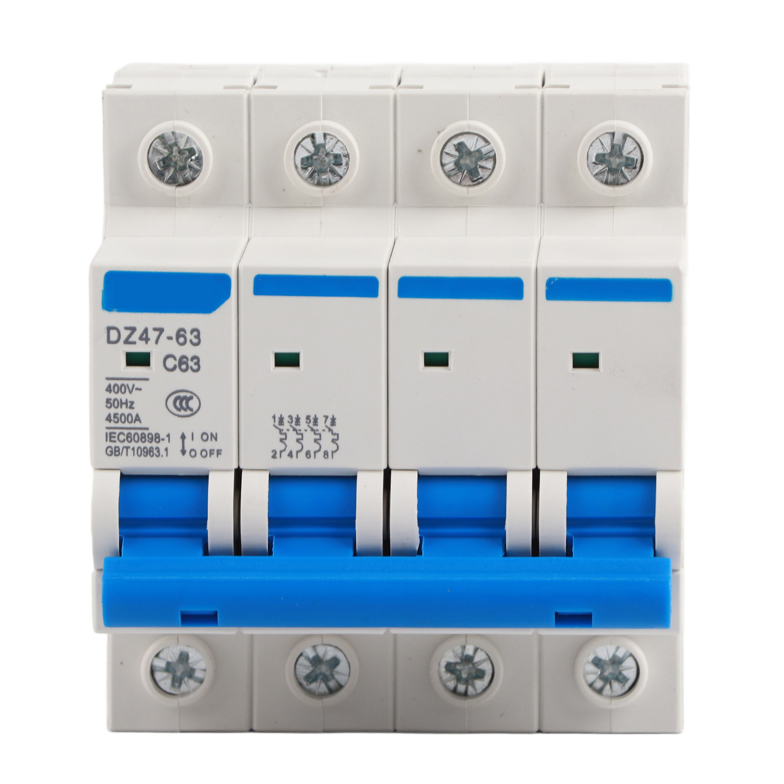 4p 63a Fehlerstromschutzschalter – Dz47-63 400v Mit Fehlerstromschutz