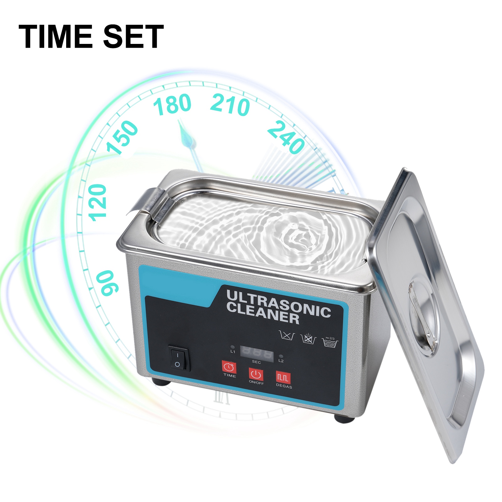 30w 0,8l Ultraschall-schmuckreinigungsmaschine Mit Digitalanzeige.