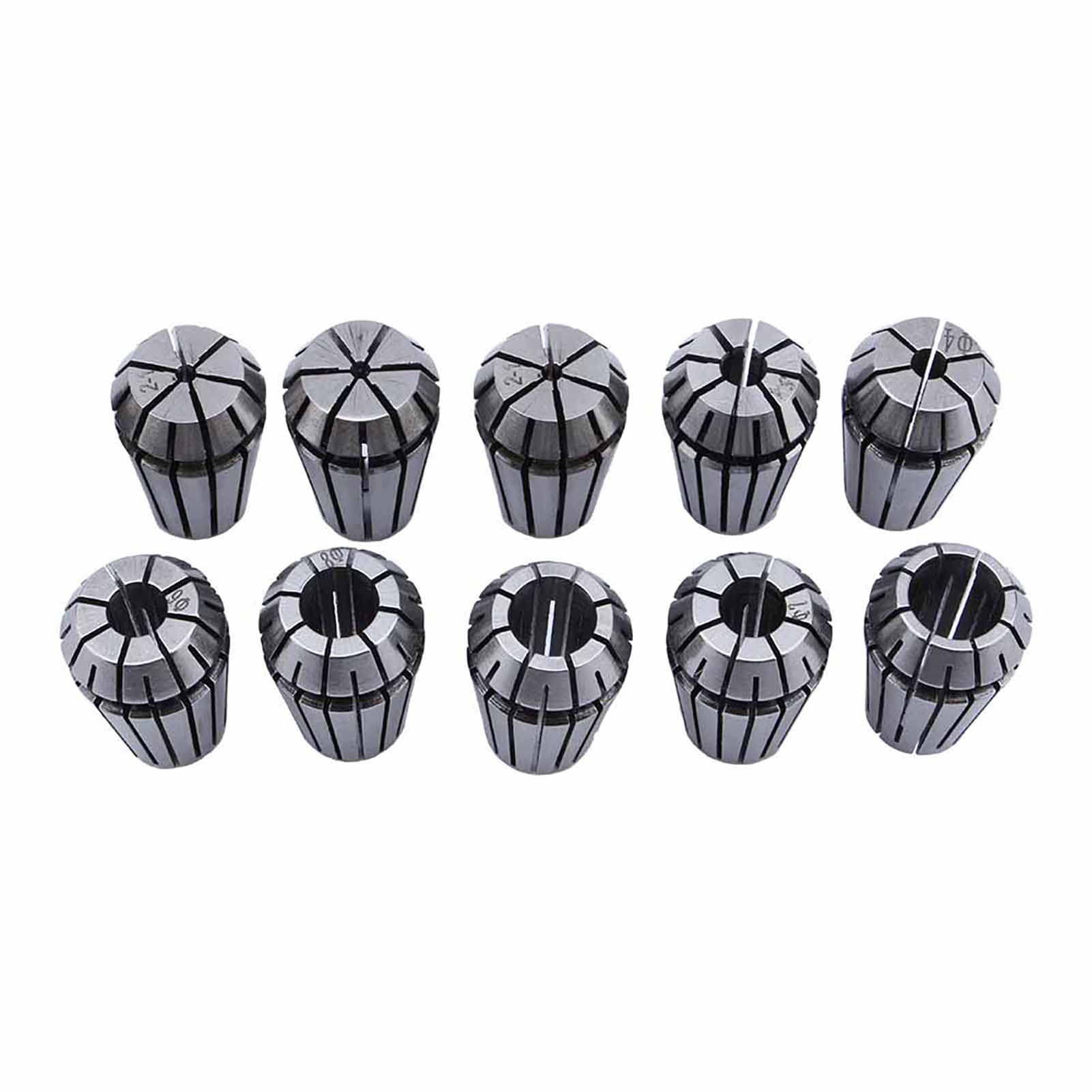 Satz Von 1-10 Mm Federspannzangen Für Dreh- Und Fräsmaschinen, Kompatibel Mit Universalmaschinen.
