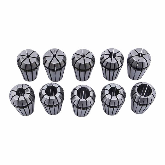 Satz Von 1-10 Mm Federspannzangen Für Dreh- Und Fräsmaschinen, Kompatibel Mit Universalmaschinen.
