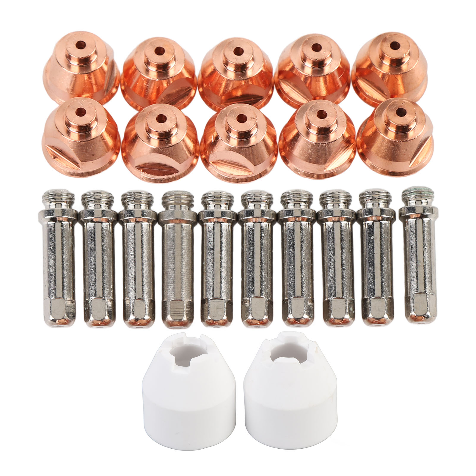 Set Mit 10 Spitzen Elektroden Für Die Schneidpistole Pch-51, Verbrauchsmaterialien Mit Schutzkappen.
