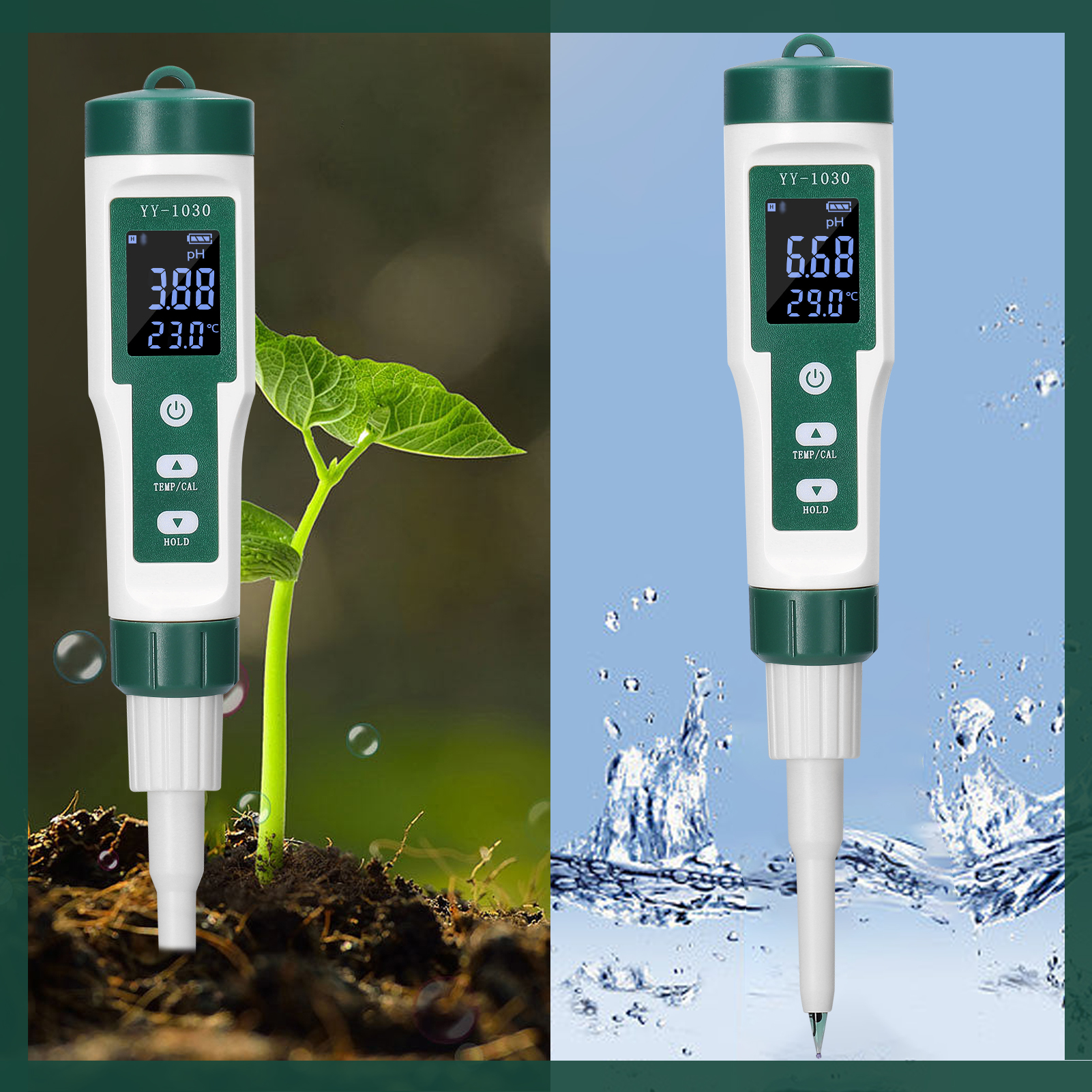 Digitales Ph-meter Mit Anzeige Für Babynahrung, Teig, Alkalinität, Käse, Kosmetika, Bodenmatrix-detektor, Yy-1030.