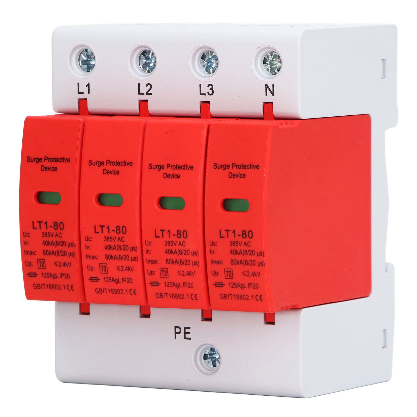 4p Überspannungsschutzgerät Für 385vac 40-80ka Elektrische Systeme.