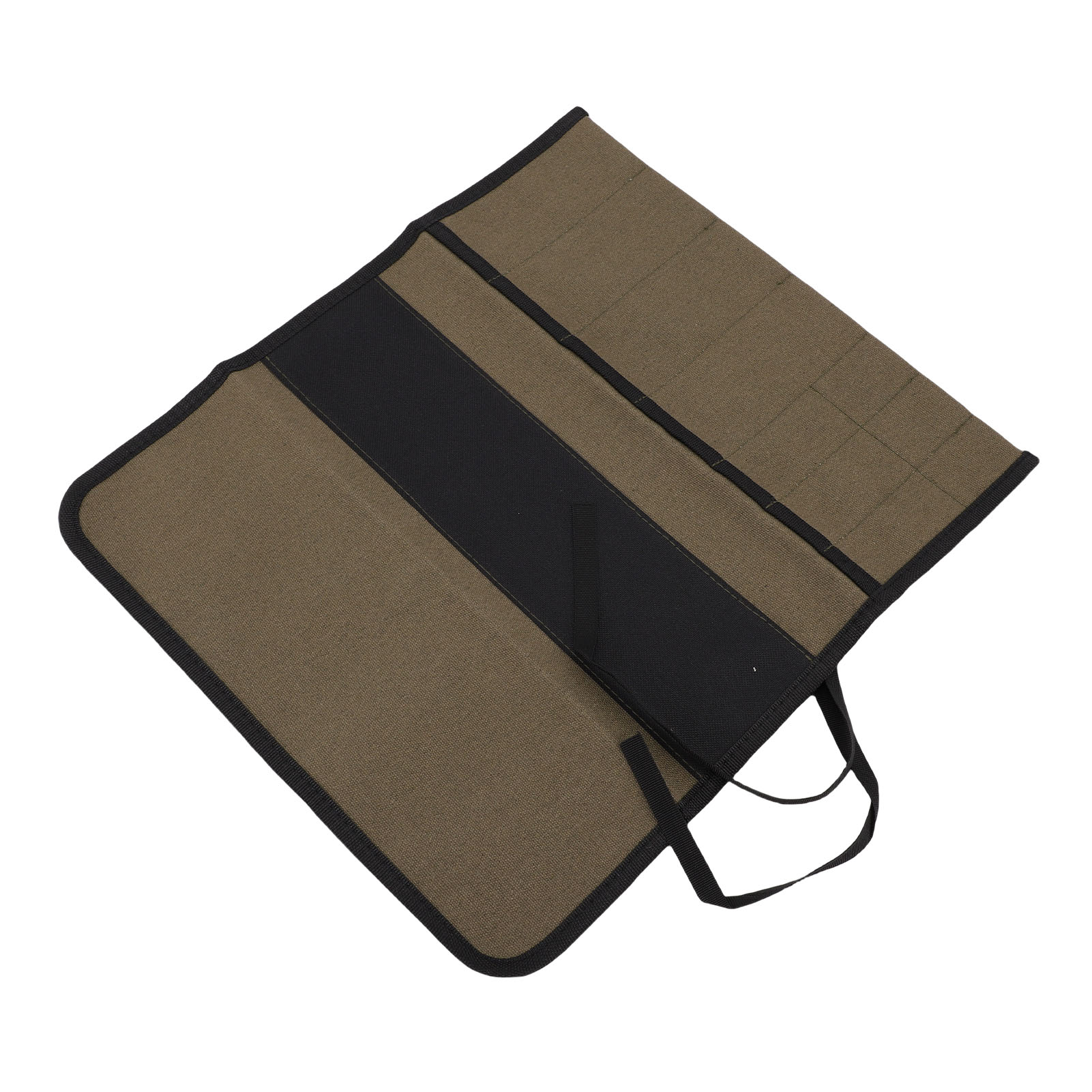 Aufrollbare Werkzeugtasche, Aufbewahrungsorganizer Aus Canvas Mit Mehreren Fächern Für Glättkellen Und Malerbedarf.