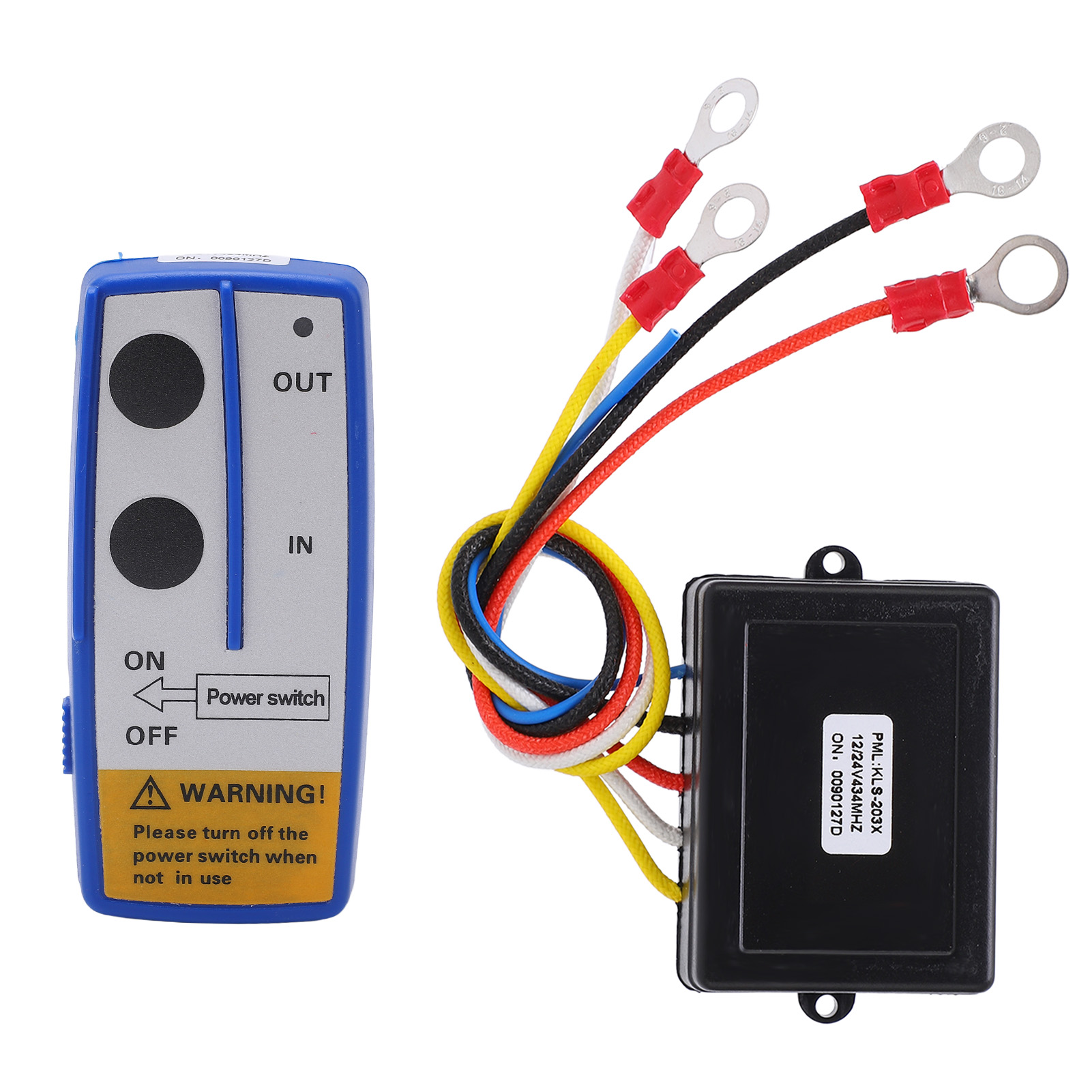 Universelles 12/24v Seilwinden-fernbedienungsset – Empfänger Für Lkw, Jeep, Atv, Suv, Blau