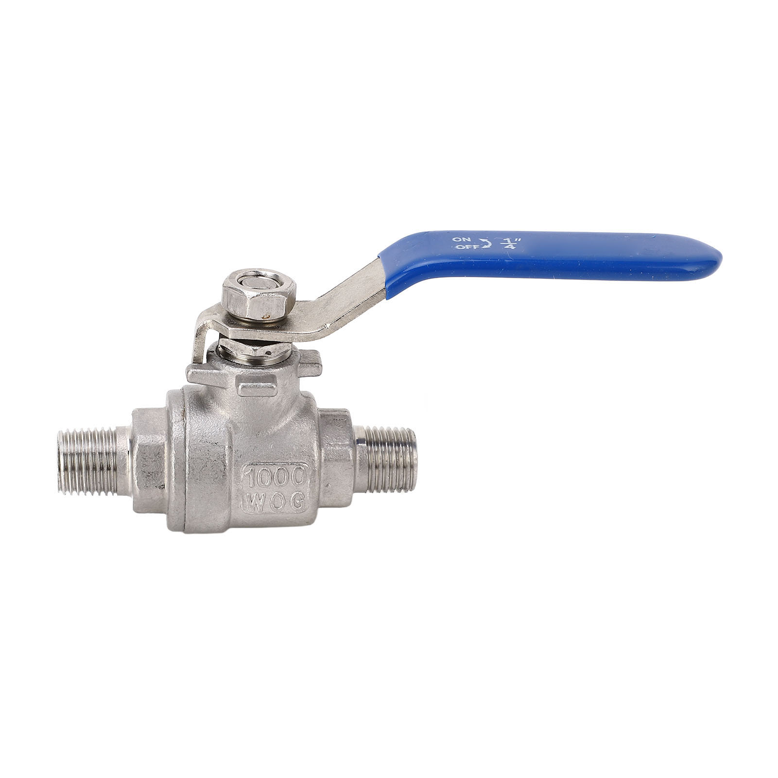 1/4" Npt Dn8 Kugelhahn Mit Außengewinde, 2-teiliger Gerader Anschluss Aus Edelstahl.