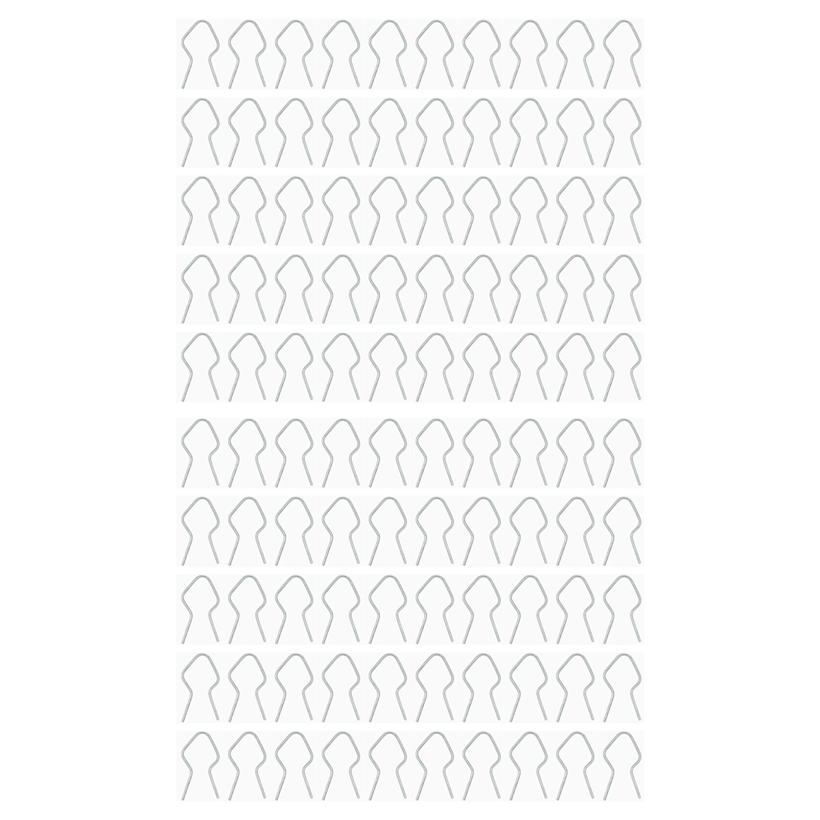 100 Stück T-pfosten-clips, Metall-drahtzaunklemmen Aus Verzinktem Stahl, Vorgeformte, Vorgeschnittene Drahtbinder Für Maschendrahtzäune, Gartenzäune Und Quadratische Zäune.