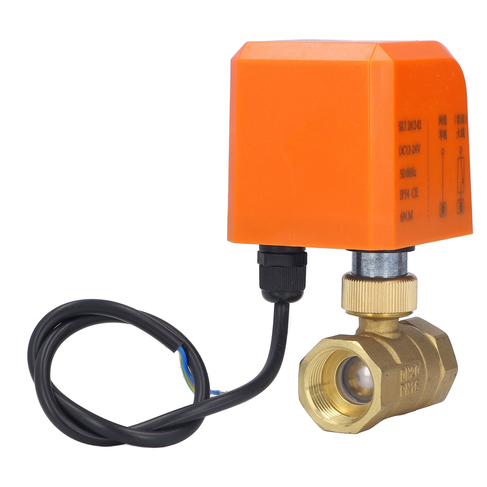 Dn20 Elektrisches Kugelventil, 2-wege, 3/4 Zoll, Normalerweise Geschlossenes Gewinde, Universell, Dc12-24v.