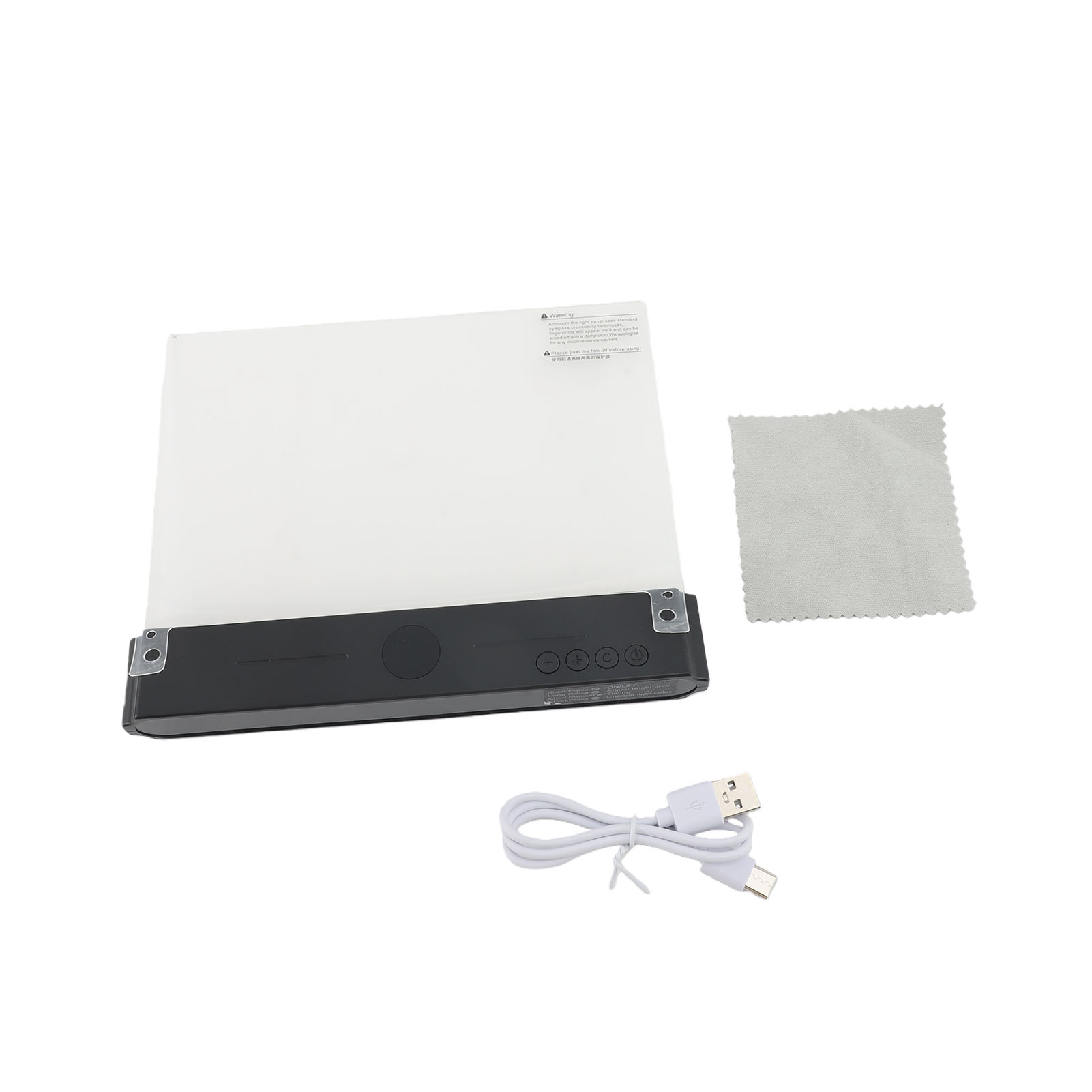 Wiederaufladbare Led-leselampe – 3 Farben, Timer, Schwarz