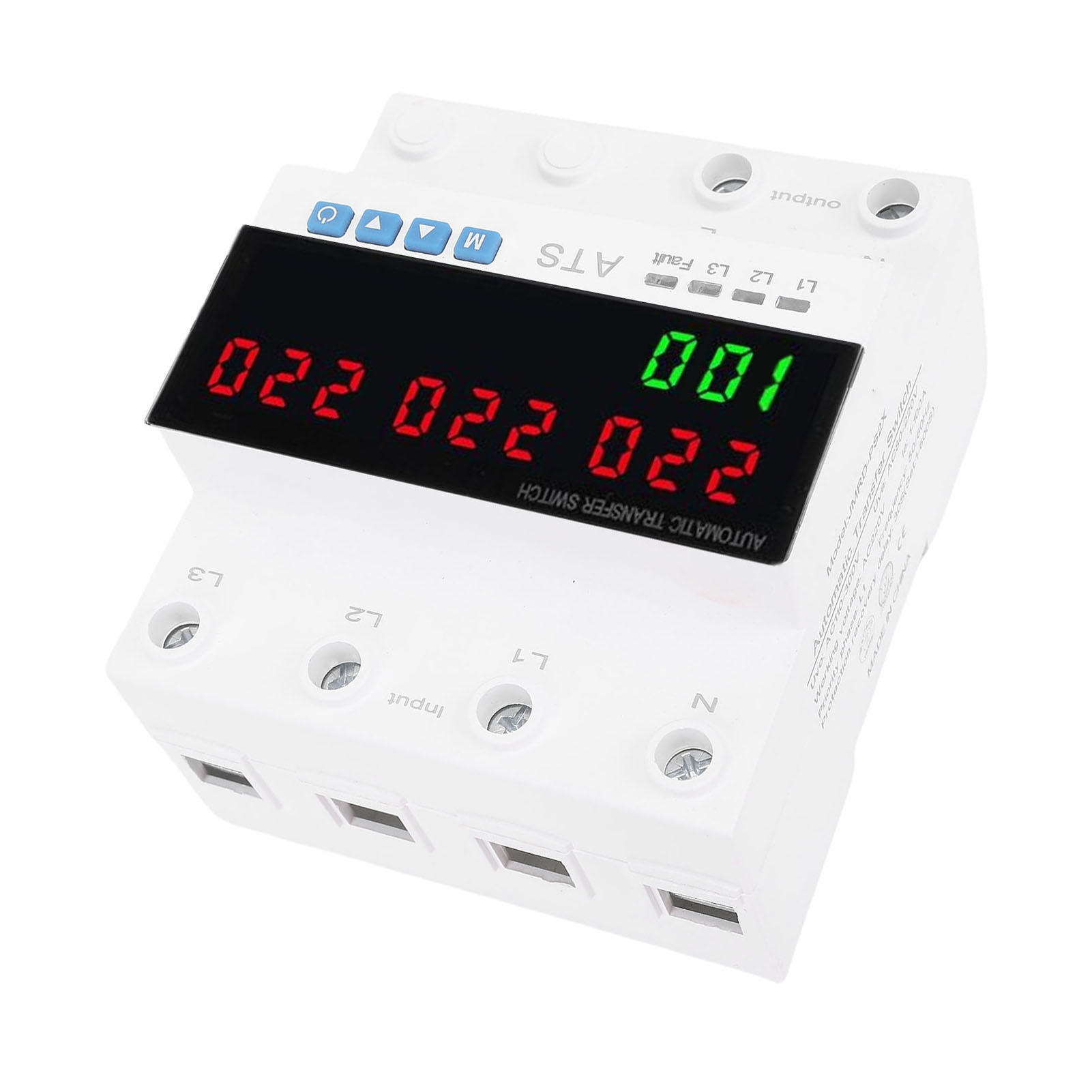 Automatischer 100-a-umschalter, Dreiphasige Schaltung, Unterspannungsschutz, Für Hausstromgeneratoren, Netzwechselrichter, 4-stellige Led-anzeige.