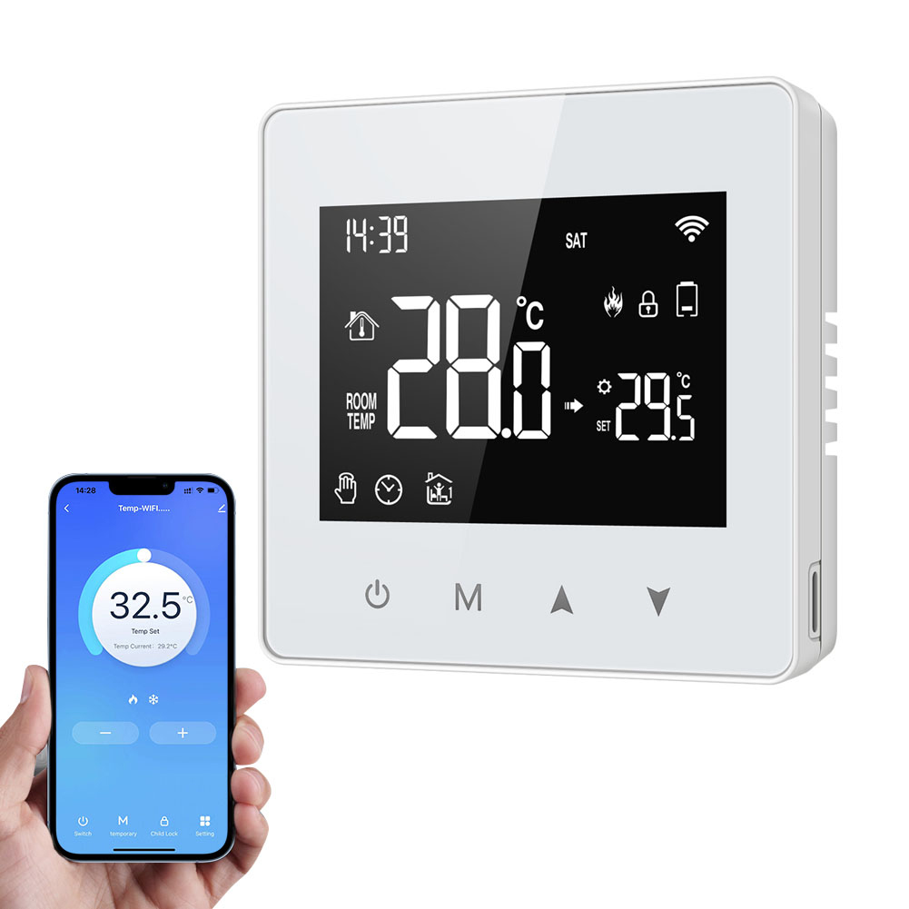 Tuya Wifi Smart Constant Temperature Controller Mit Led-anzeige, Einstellbar Und Kompakt, Für Wasser- Und Gasboiler, Kompatibel Mit Amazon Alexa Und Google Home.