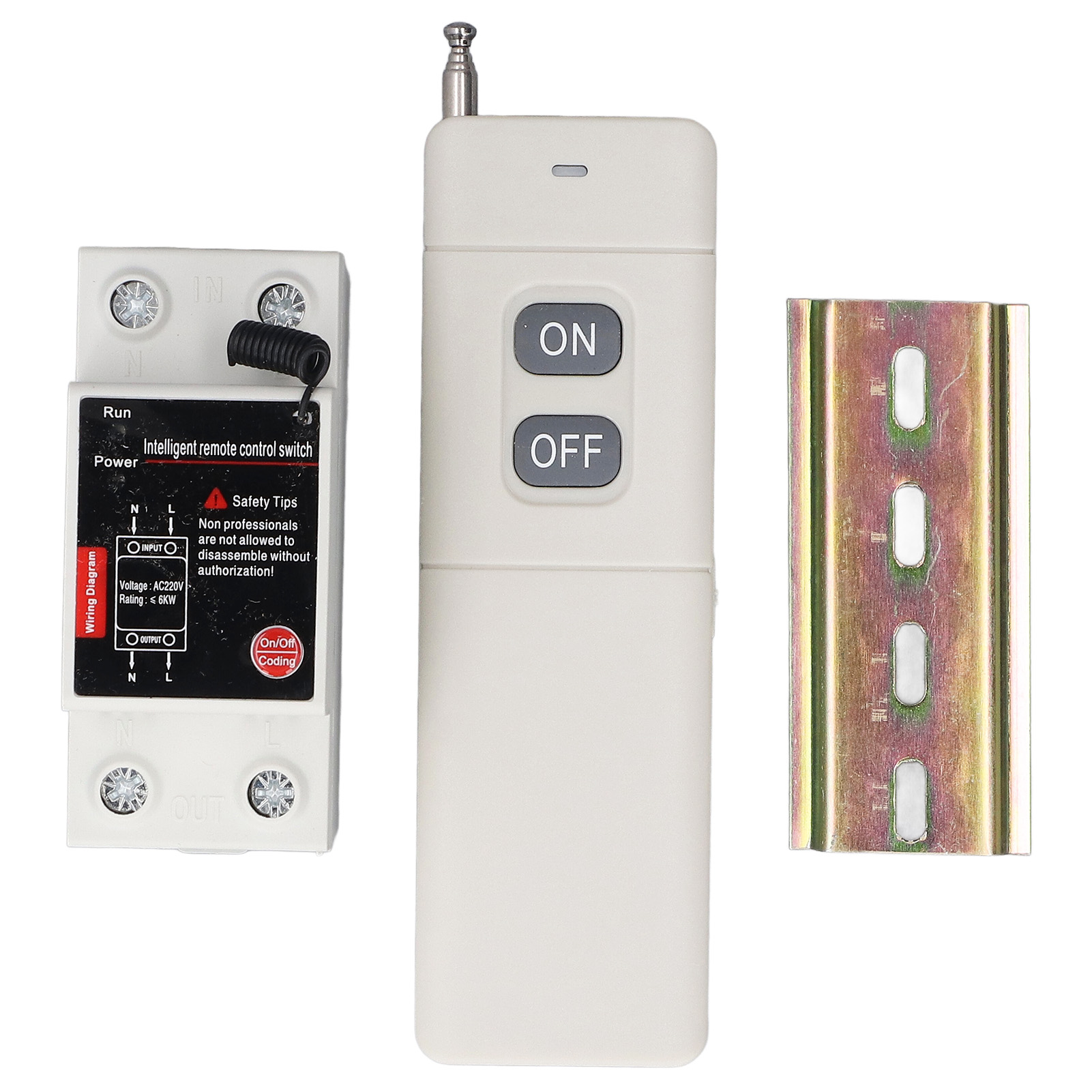 Hochleistungs-fernbedienungsschalter 3000m Reichweite 60a Funkrelais Für Türpumpenbeleuchtung Ac220v.