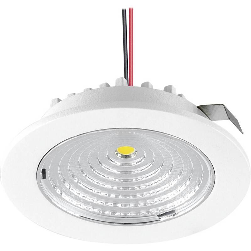 [gebraucht] B-ware Evn Einbauleuchte Downlight L55030102 Led 3w Warmweiß Aluminium Ø68mm Ip20 Weiß