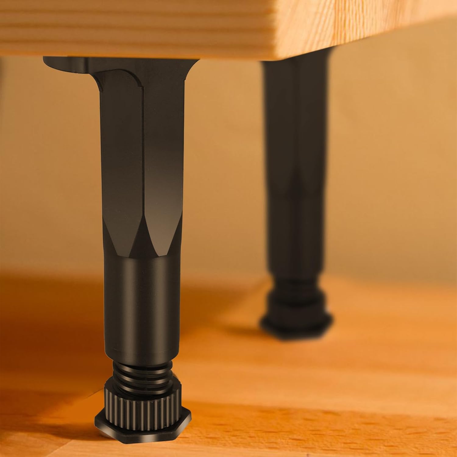 Verstellbare Möbelfüße (2er-pack, 13–22 Cm) – Stabile, Verstellbare Füße, Geeignet Für Bettgestelle, Kingsize-betten, Kleiderschränke, Sofas Und Tische.