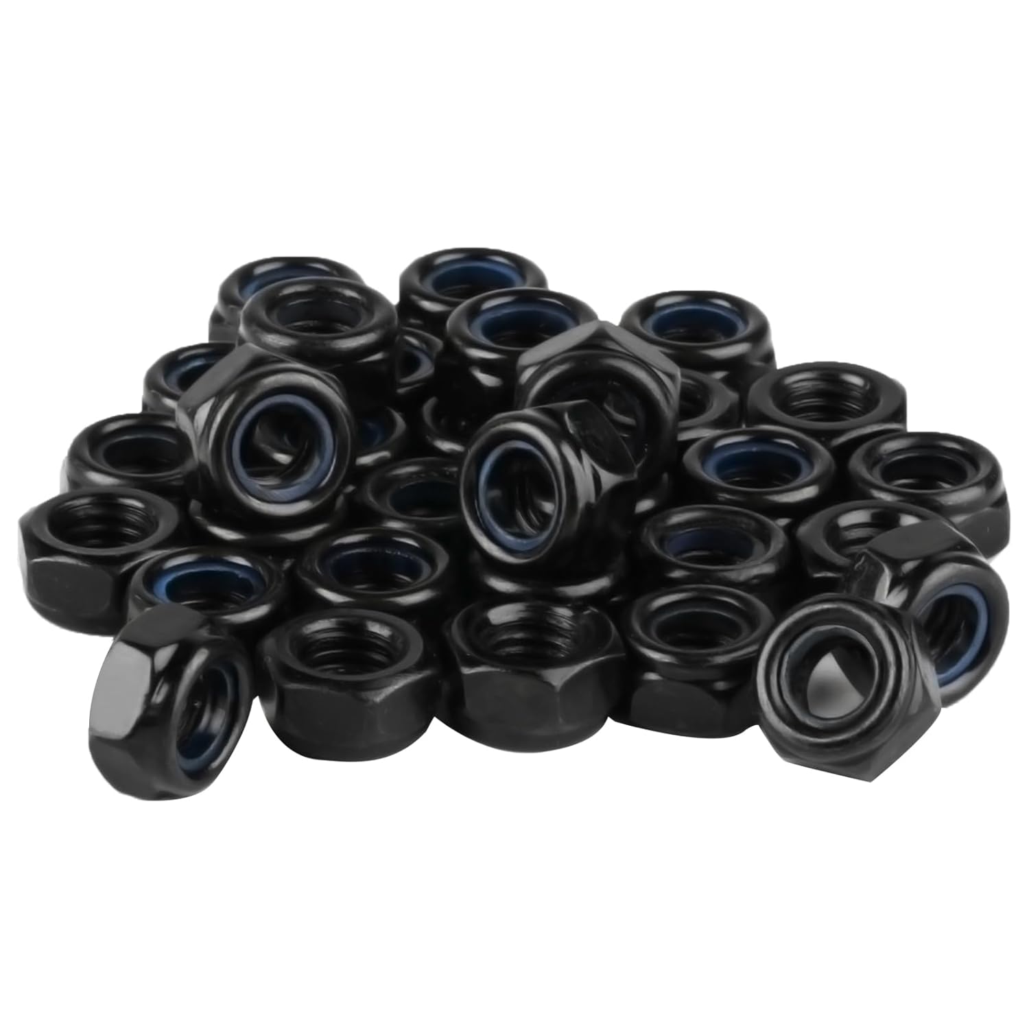 100 Stk M3 Edelstahl Muttern Selbstsichernd Sechskant, Din985, Nylon-klemmteil, Korrosionsbeständig, Für Maschinenbau, Reparatur & Diy, Stop-/kontermuttern.
