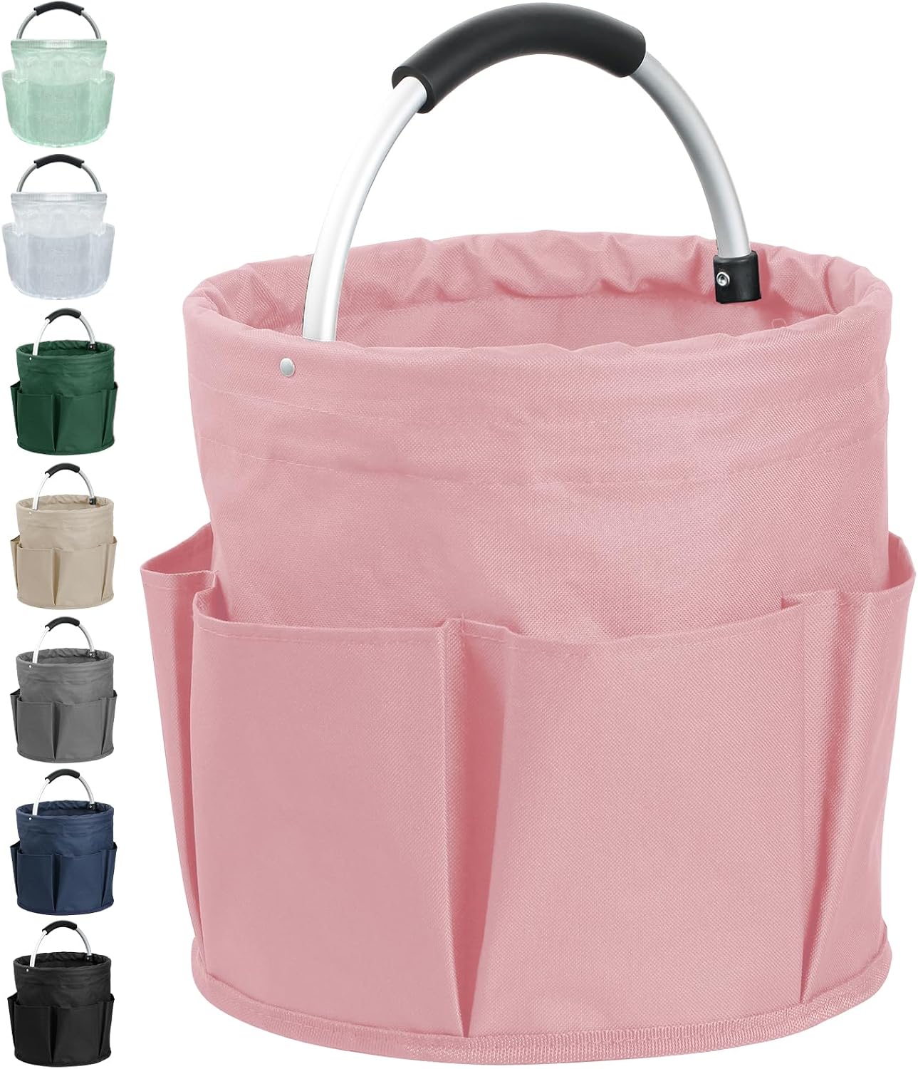Tragbarer Putzmittel Organizer, 17l Einkaufskorb Rosa