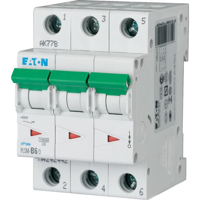 Leitungsschutzschalter 3P C 6A 10kA AC PLSM-C6/3-MW 242468