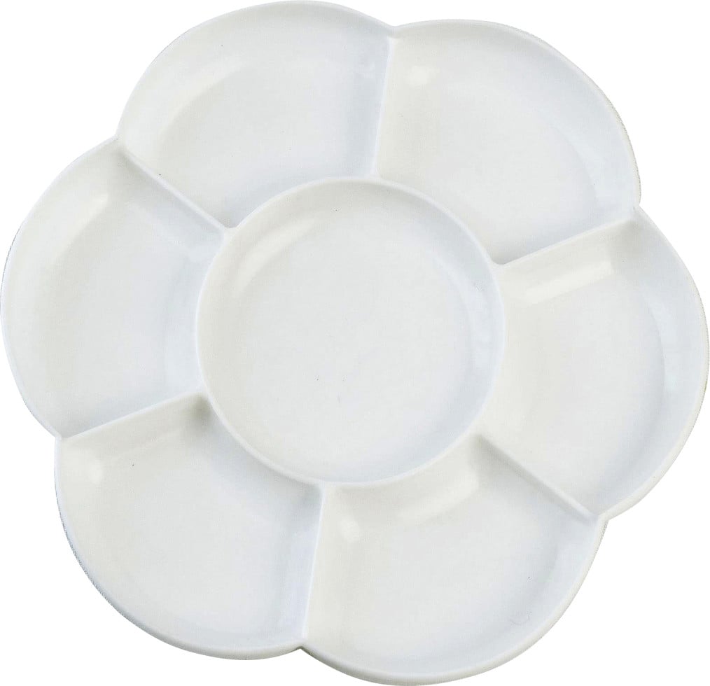 Kreul - Solo Goya Kunststoffpalette Blütenform weiß, ø 17 cm Malereizubehör