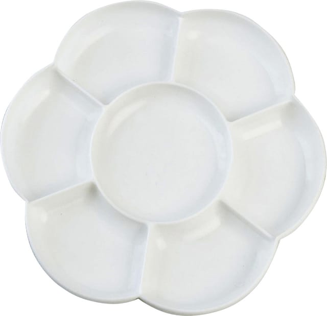 Kreul - Solo Goya Kunststoffpalette Blütenform weiß, ø 17 cm Malereizubehör