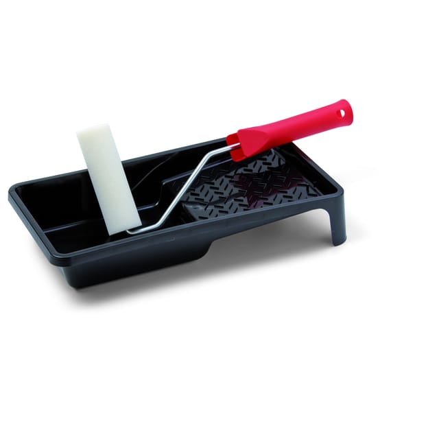 Schuller Lackwalze, inkl. Bügel u. Farbwanne, 12mm Flor