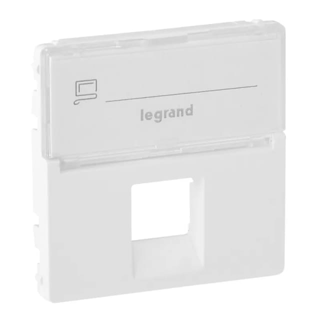 Legrand Valena Life Abdeckung RJ11/RJ45 mit Beschriftungsfeld 1-fach Farbe: Ultraweiß 755470