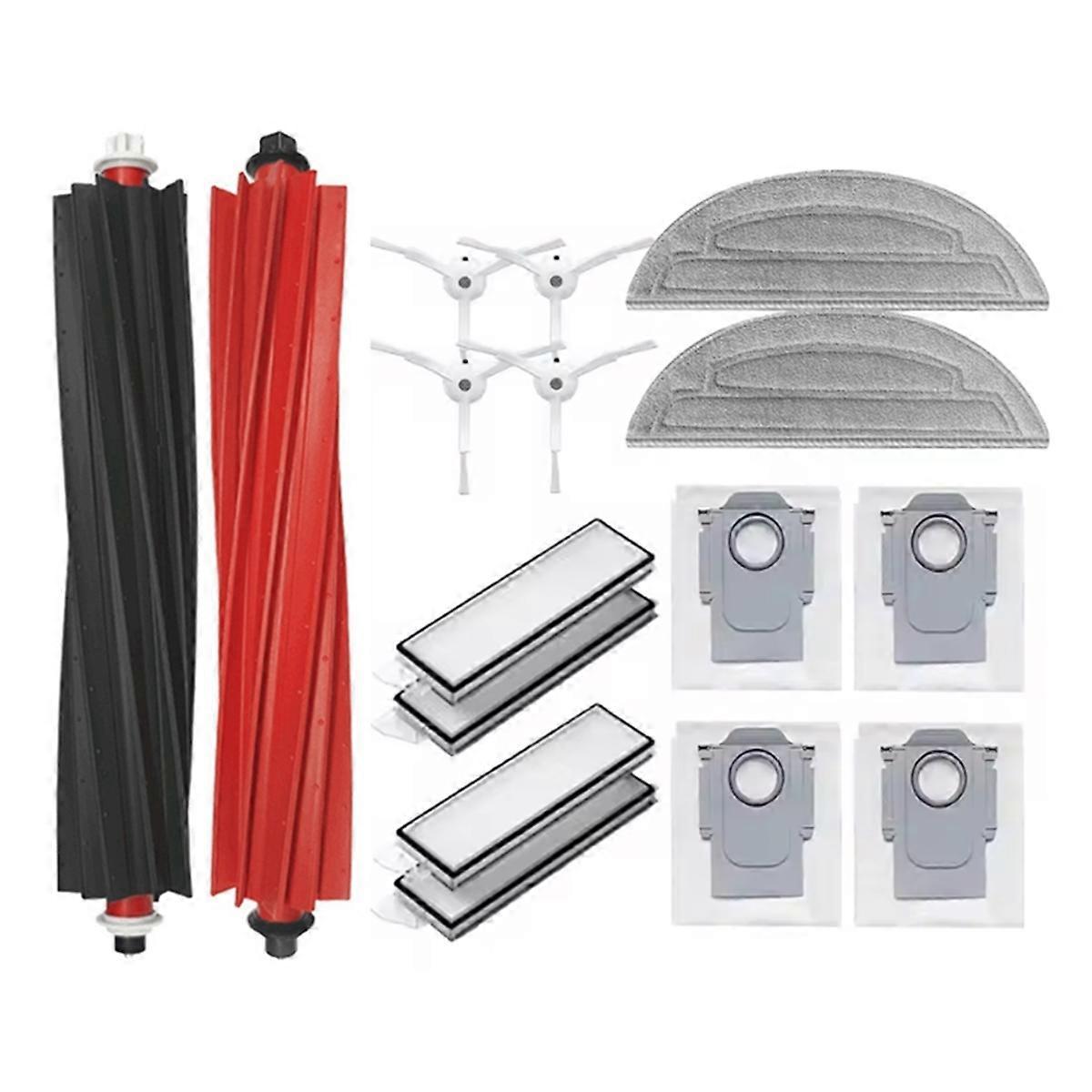16-teiliges Set Für Den Staubsauger S8 Maxv Ultra: Bürste, Staubbeutel, Filter Und Ersatztuch.