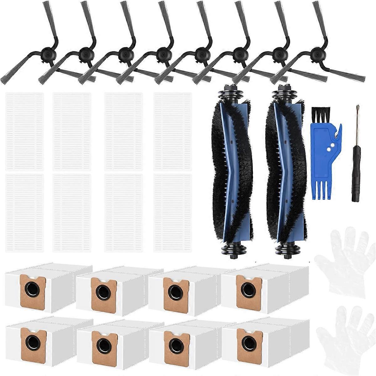 Ersatzteile, Die Mit Dem Saugroboter C10 Kompatibel Sind: 8 Seitenbürsten, Staubbeutel Und Zubehör, Die Mit Dem C10 Mit Automatischer Entleerung Kompatibel Sind.