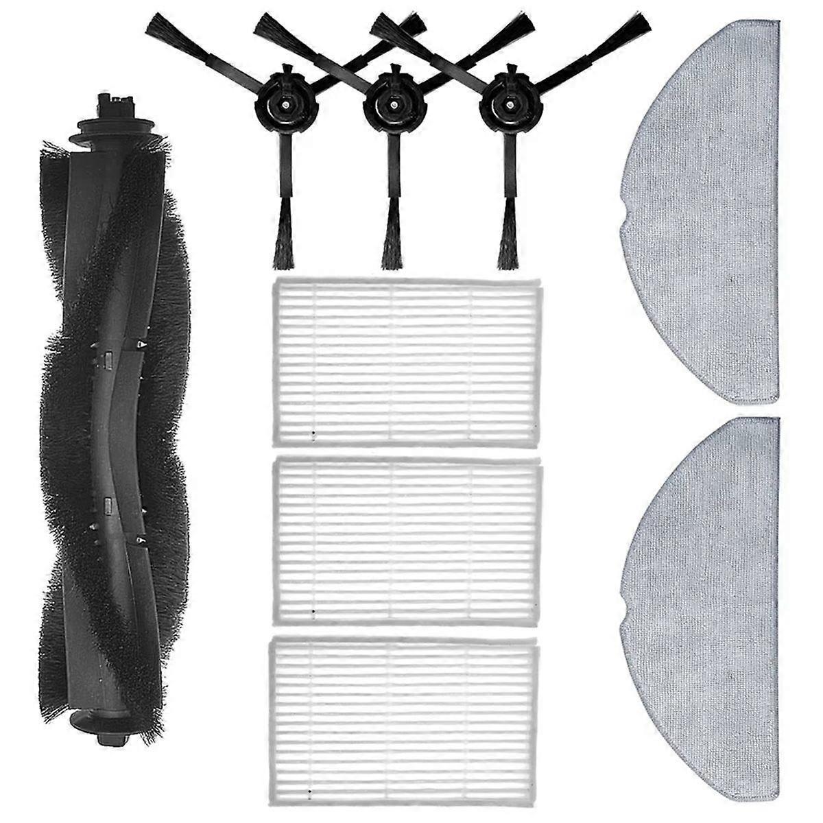 Ersatzteile Für Den Saugroboter V20: Hauptbürste, Hepa-filter, Seitenbürste Und Reinigungstuch.