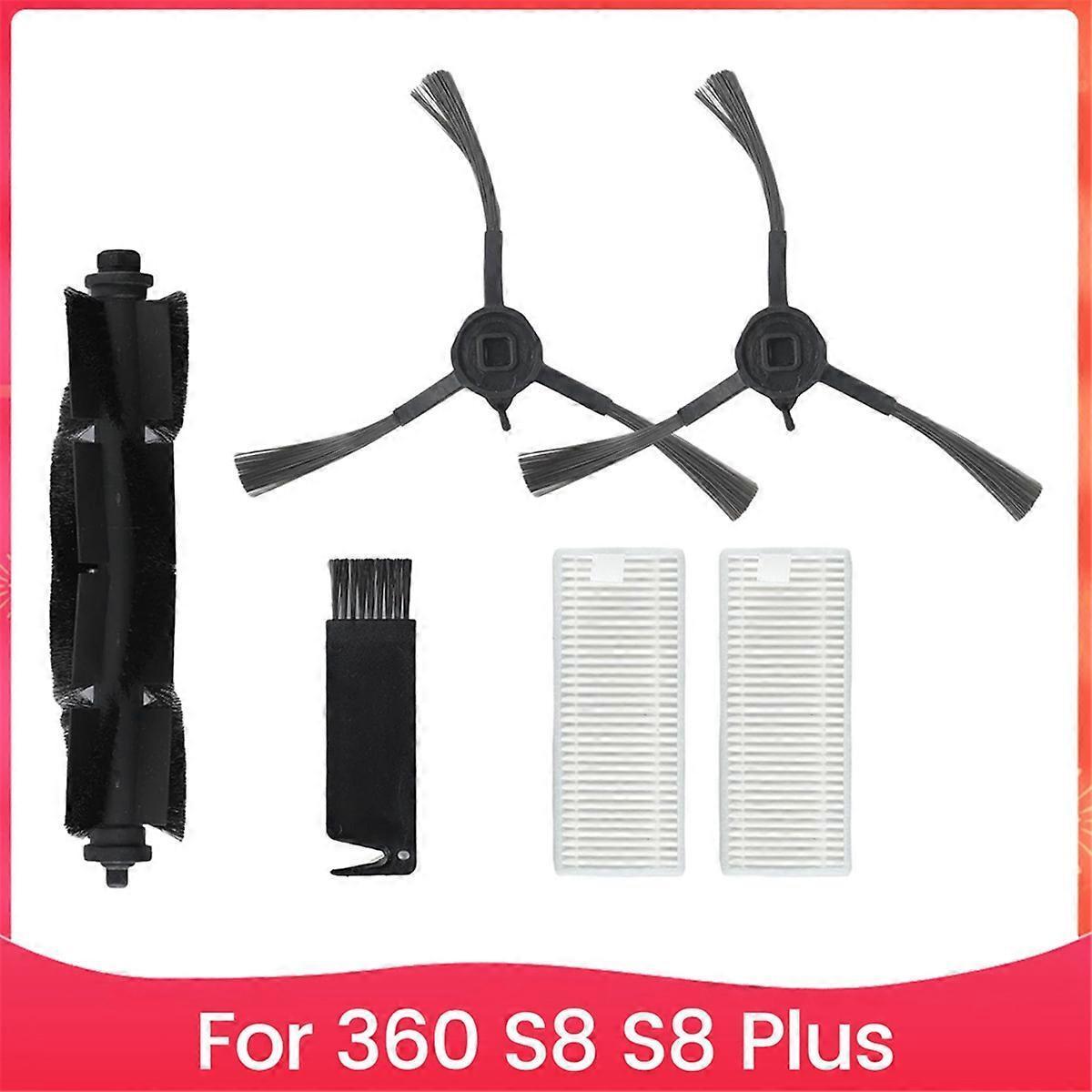 Ersatzfilter- Und Bürstenset Kompatibel Mit Dem Saugroboter 360 S8 S8 Plus, Zubehörset Für Die Hauptbürste