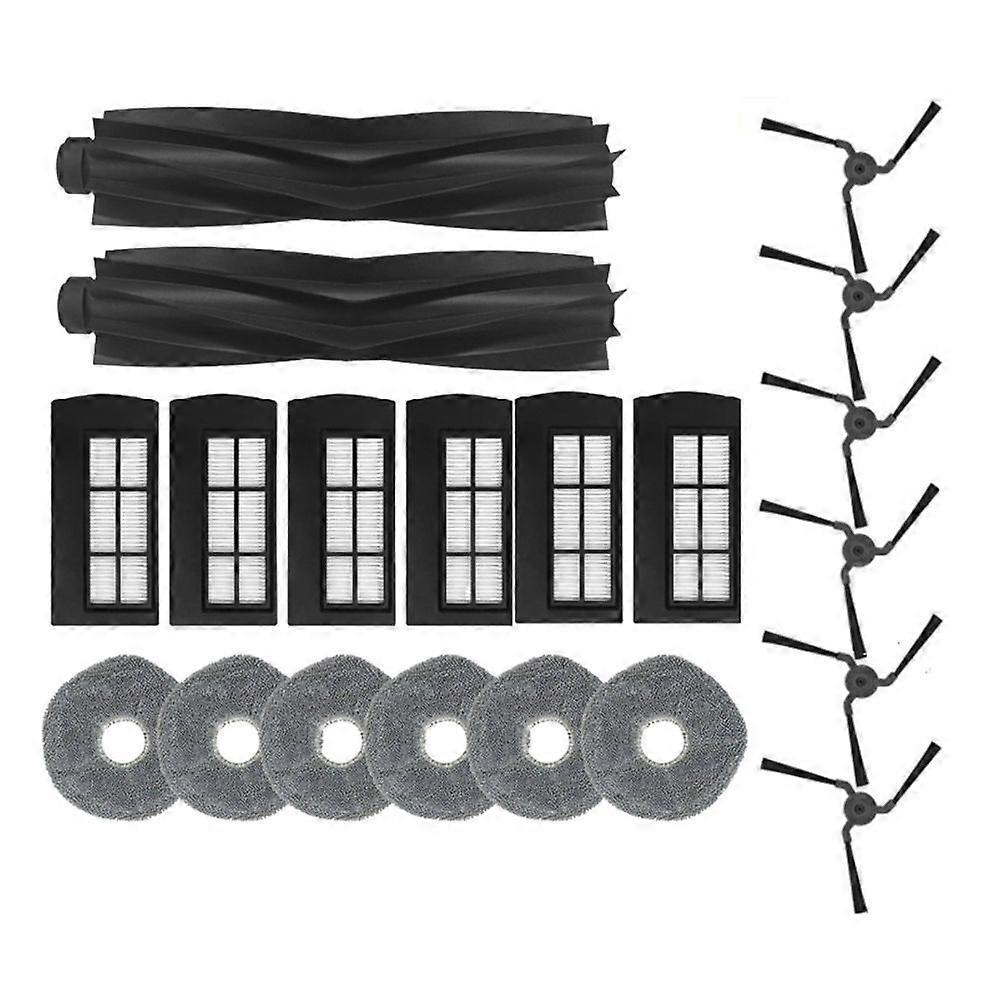 Set Mit 20 Zubehörteilen Für Den X9 Pro Saugroboter: Waschbare Tücher, Filter, Walze Und Seitenbürste.