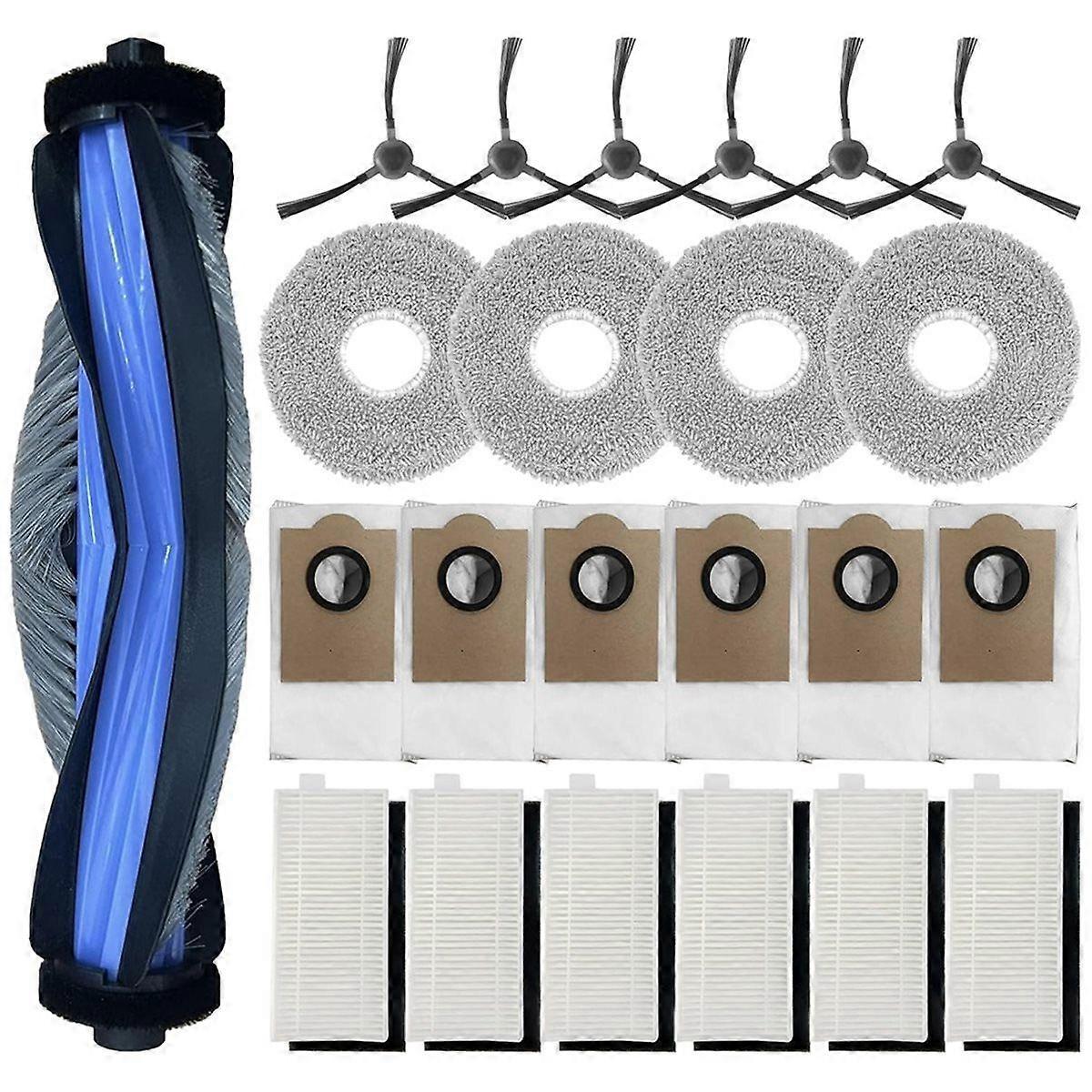 Kompatibel Mit Dem Saugroboter M3, Inklusive: 1 Hauptbürste, 6 Hepa-filter, 4 Reinigungstücher, 6 Staubbeutel Und 6 Seitenbürsten.