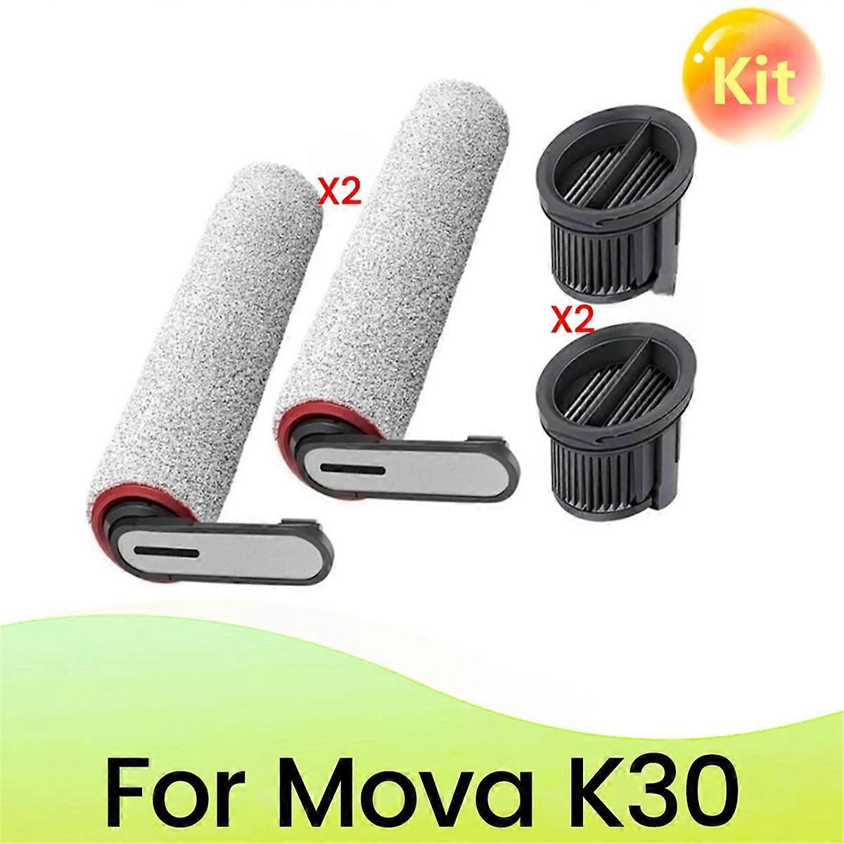 Set Mit 4 Walzenbürsten Mit Hepa-filter, Kompatibel Mit Dem Wäschetrockner Mova K30.