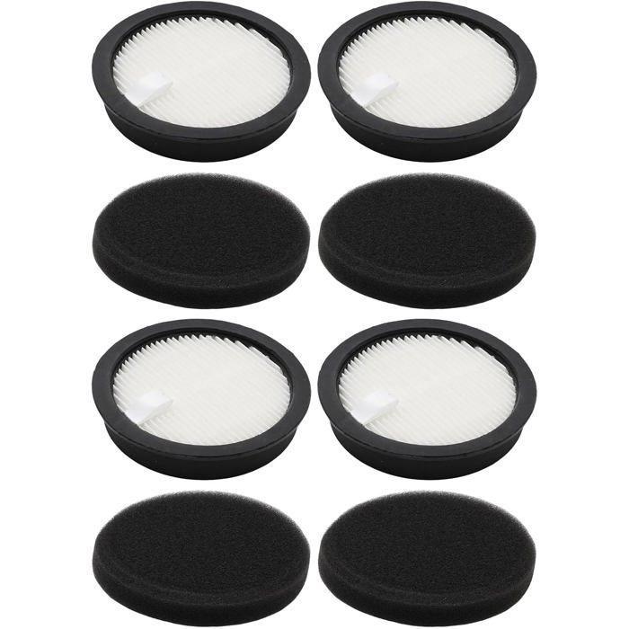 Packung Mit 8 Ersatz-hepa-filtern Für Den Kabellosen Staubsauger Laresar Elite 3, Bestehend Aus 4 Filtern Und 4 Schwämmen.