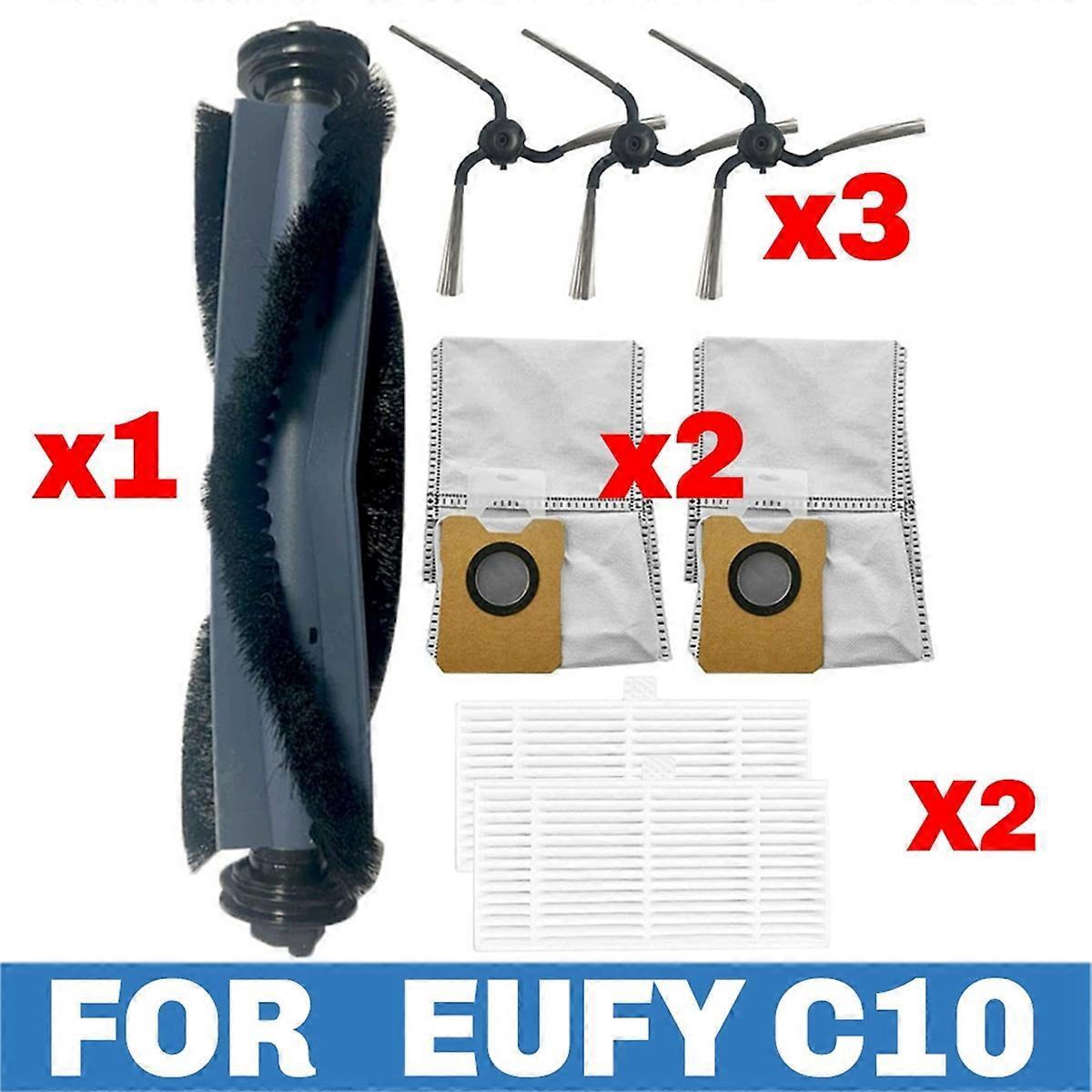 Zubehör, Das Mit Dem Saugroboter C10 Kompatibel Ist: Hauptbürste, Hepa-filter, Seitenbürste, Staubbeutel, Ersatzteile