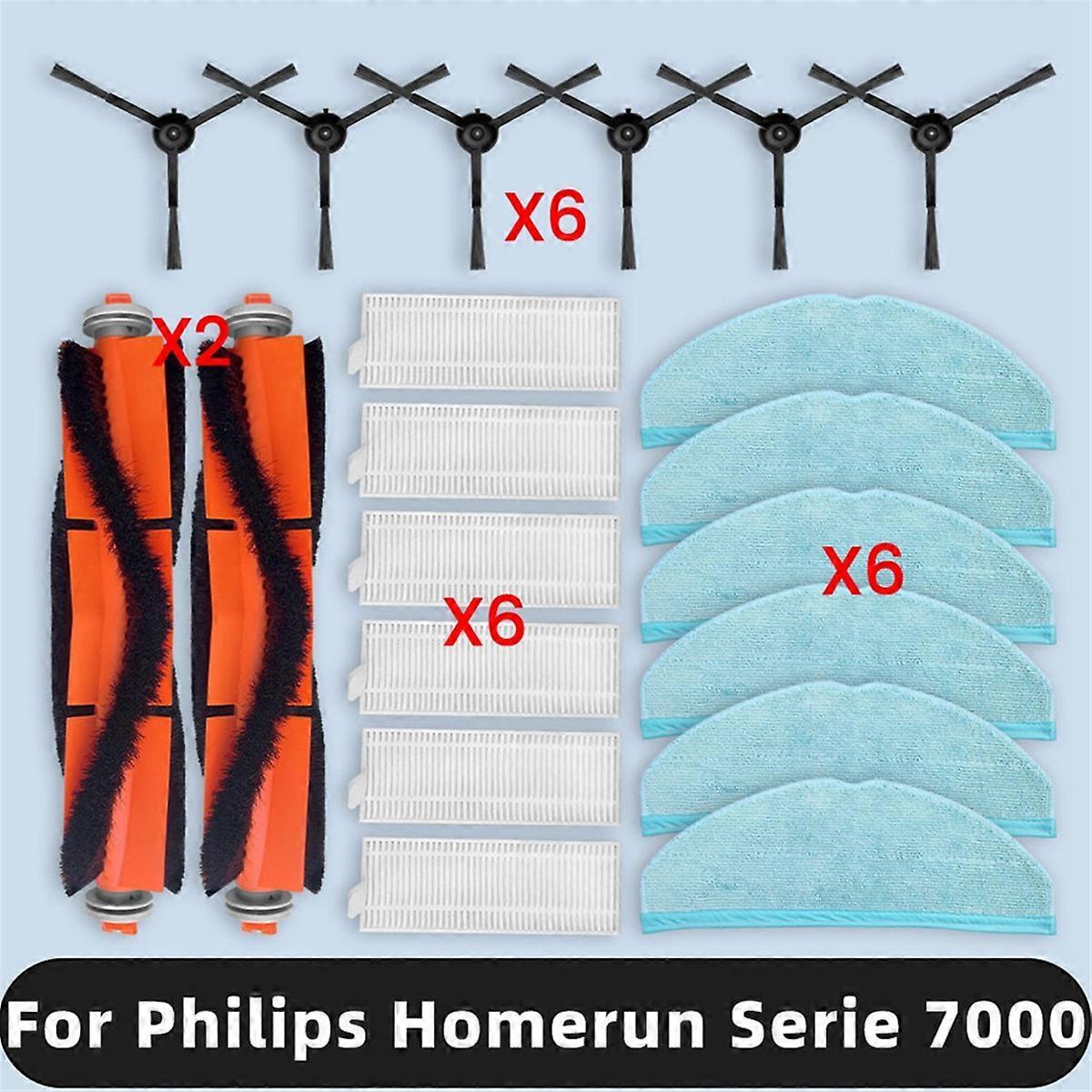 Ersatzteile Kompatibel Mit Den Wischmopps Der Homerun 7000 Serie Xu7100/01 Und Xu7100/02: Bürste, Tuch, Hepa-filter Und Haushaltsreinigungszubehör.