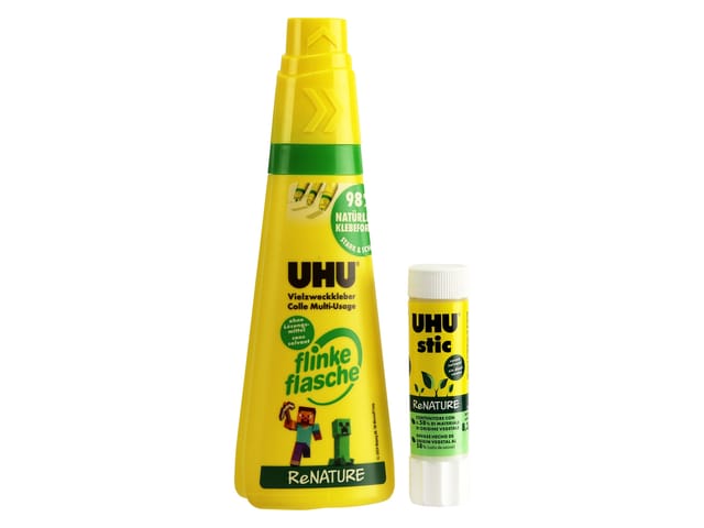 UHU Flinke Flasche, Vielzweckkleber, inkl. UHU Klebestick