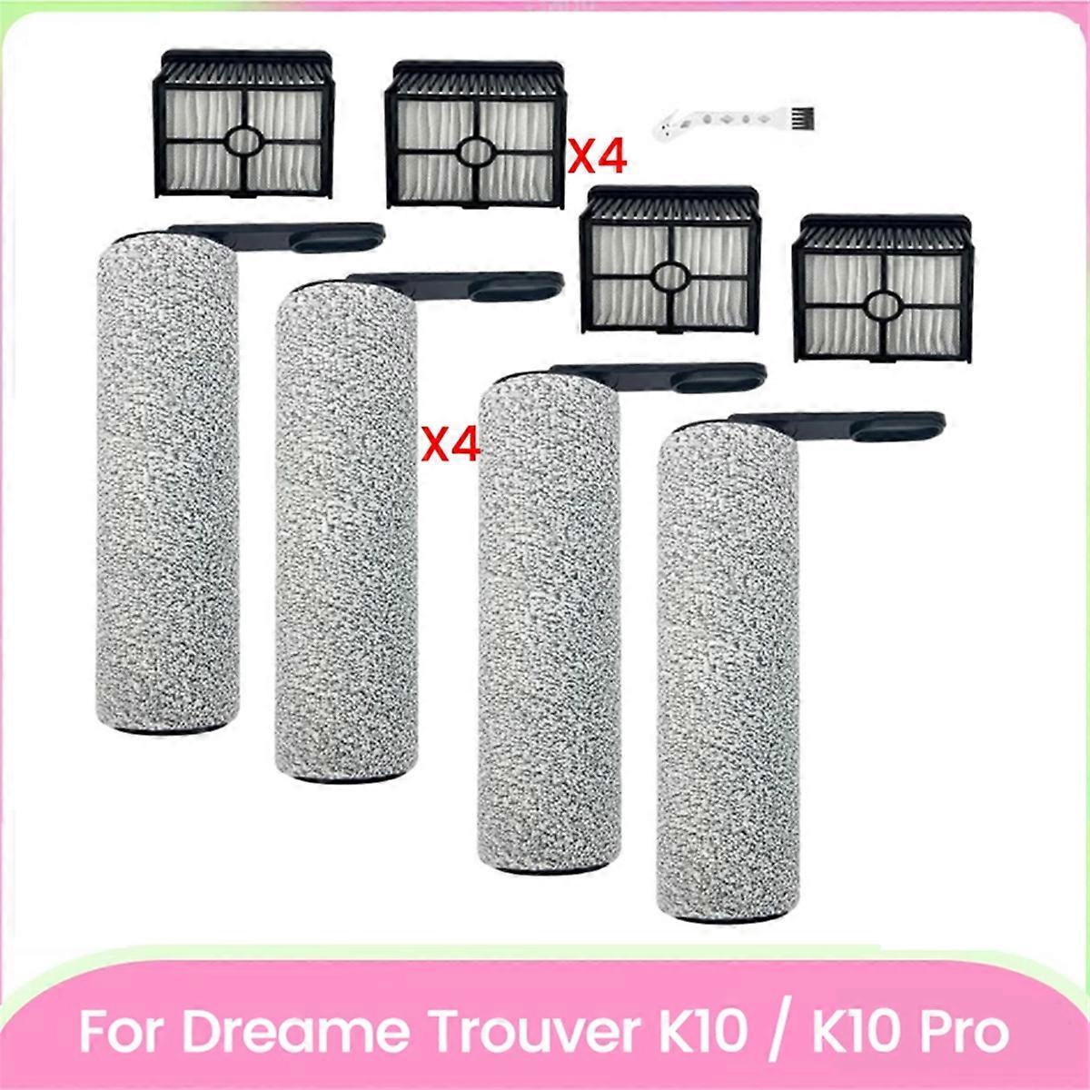 Set Mit 9 Rotierenden Bürsten Und Hepa-filtern, Kompatibel Mit Den Kabellosen Staubsaugern Trouver K10 / K10 Pro (trocken- Und Nasssauger)