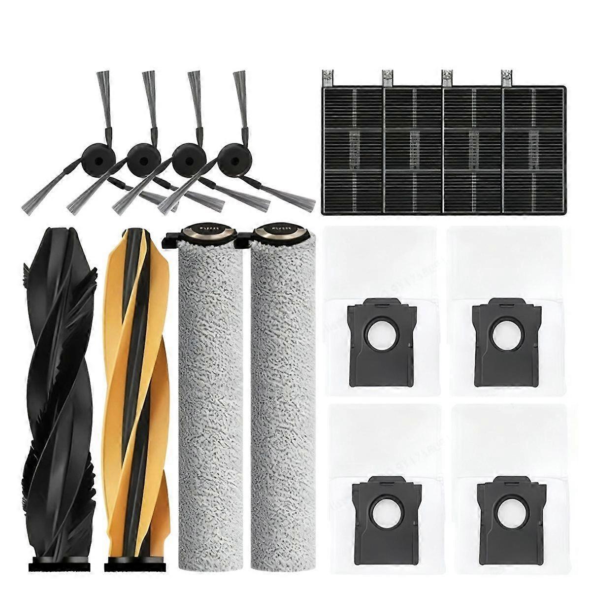 16 Zubehörteile Für Aqua 10 Ultra Roller / Aqua10 Fransenmopp: Hauptbürste, Filter Und Staubbeutel.