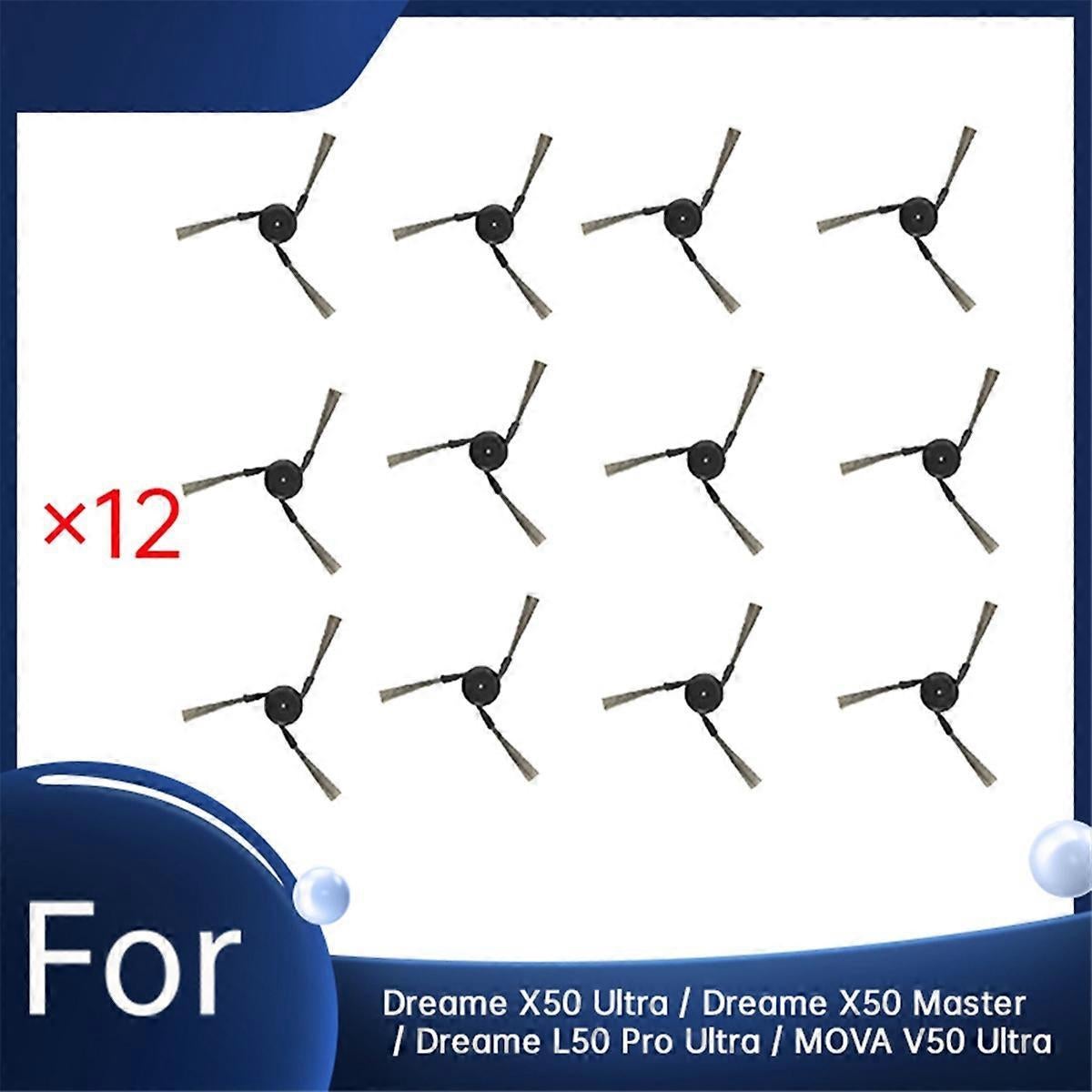 Set Mit 12 Seitenbürsten, Kompatibel Mit Dem Staubsauger Dreame X50 Ultra/mova V50 Ultra