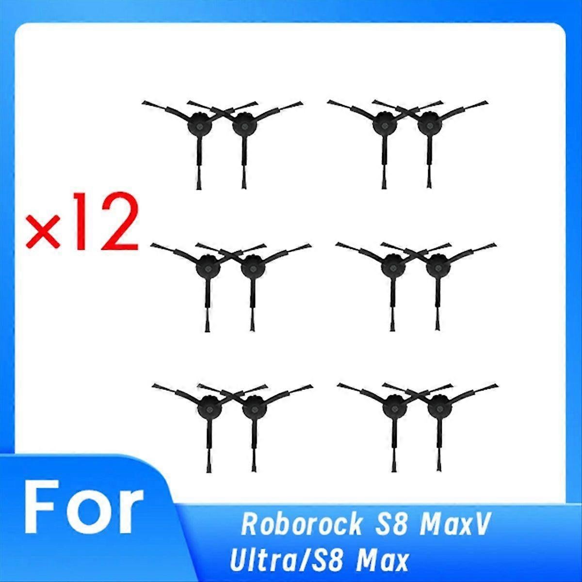 Packung Mit 12 Ersatzseitenbürsten Für S8 Maxv Ultra/s8 Max Staubsauger