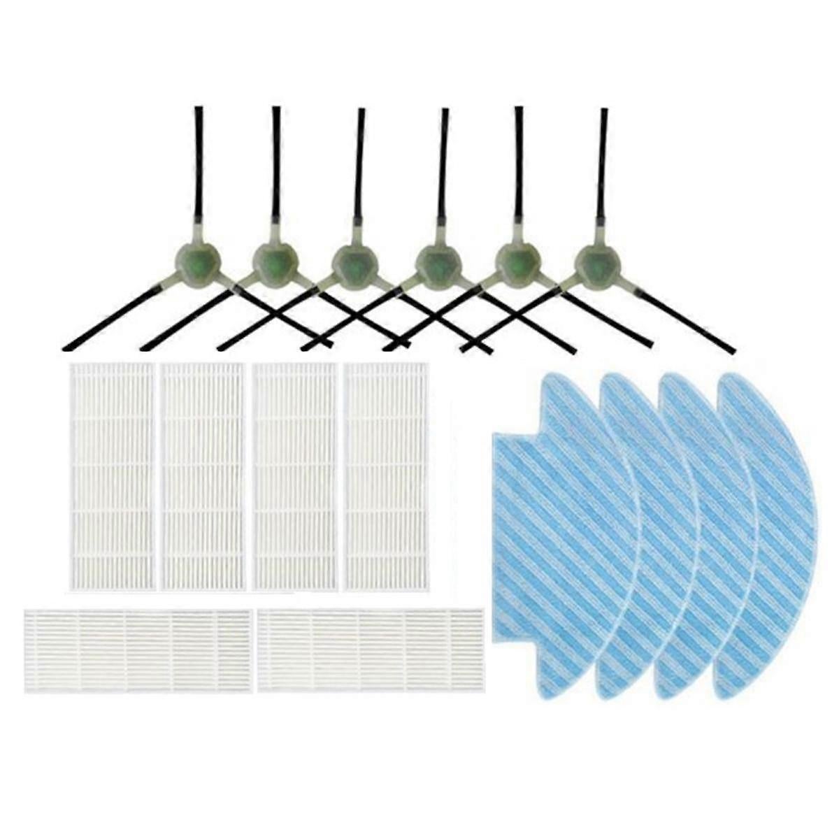 Set Aus 16 Teilen, Kompatibel Mit Den Saugrobotern M210, M210s, M210b Und M213: Seitenbürste, Hepa-filter Und Reinigungstuch.