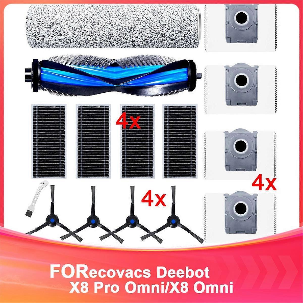 Set Mit 15 Zubehörteilen, Kompatibel Mit Dem Saugroboter X8 Pro Omni/x8 Omni (ersatzteile)