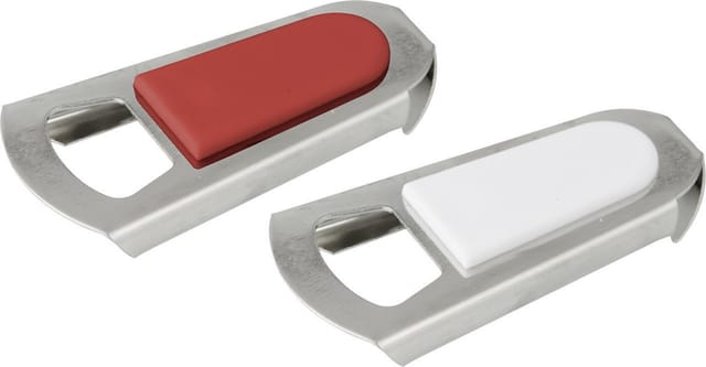 Fackelmann Flaschenöffner Material Edelstahl Polystyrol mit Silikondichtung