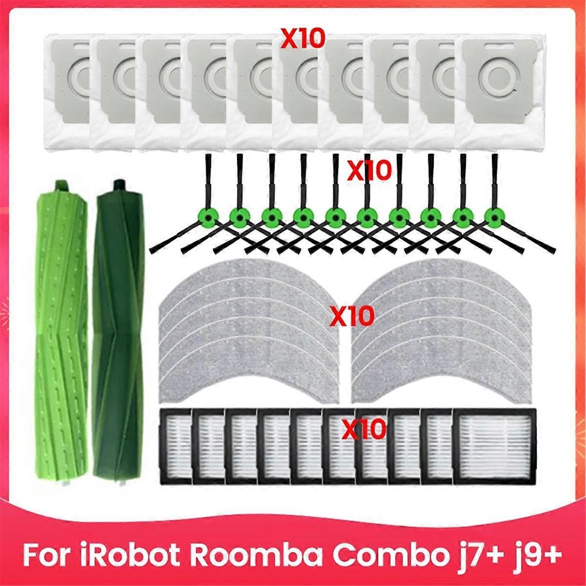 Kompatibel Mit Den Staubsaugern Combo J7+ Und J9+: Zubehör Und Ersatzteile: Hauptbürste, Seitenbürste, Filter, Reinigungstuch Und Staubbeutel.
