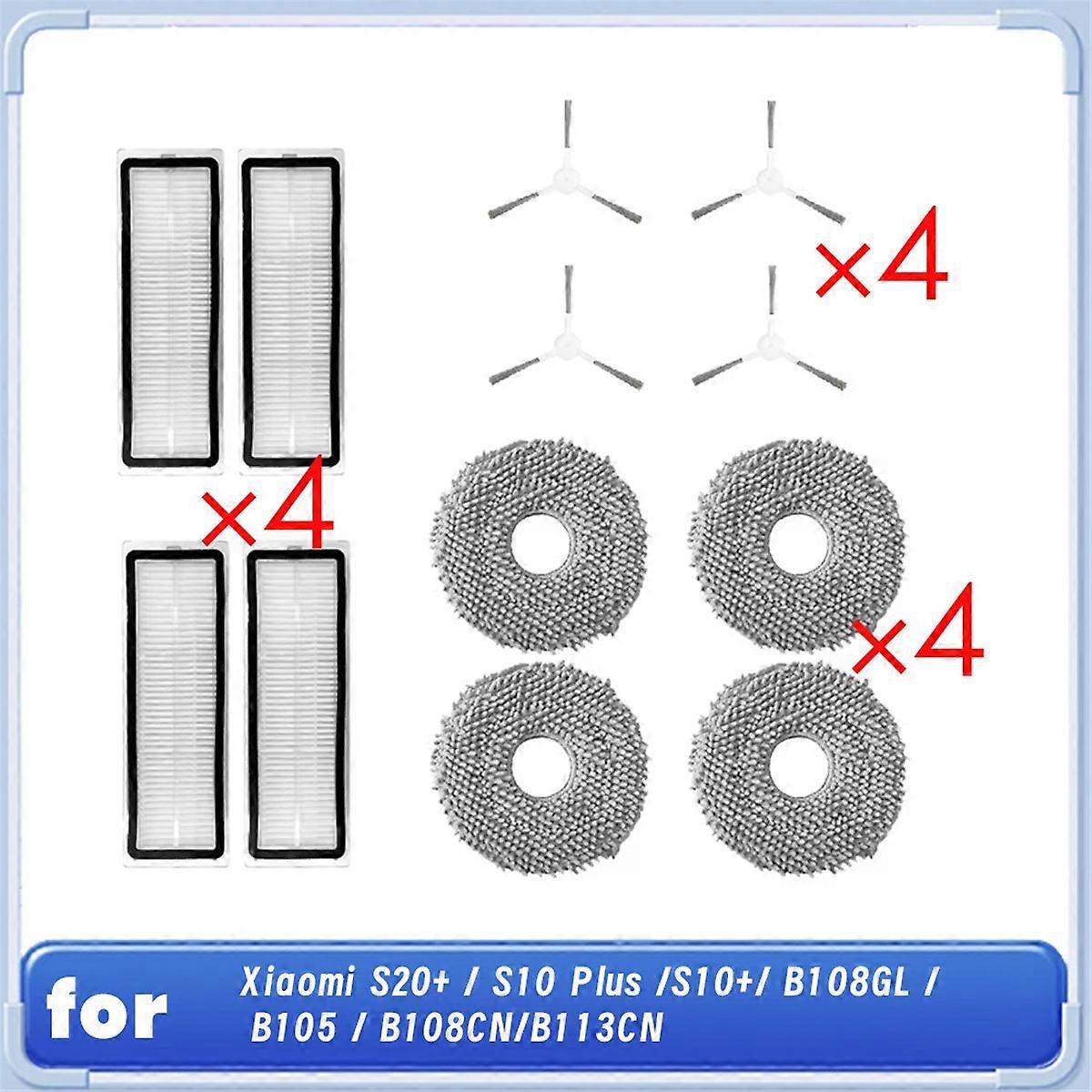 Set Mit 12 Ersatzteilen Für Die Saugroboter S20+ / S10 Plus / S10+ / B108gl / B105 / B108cn / B113cn