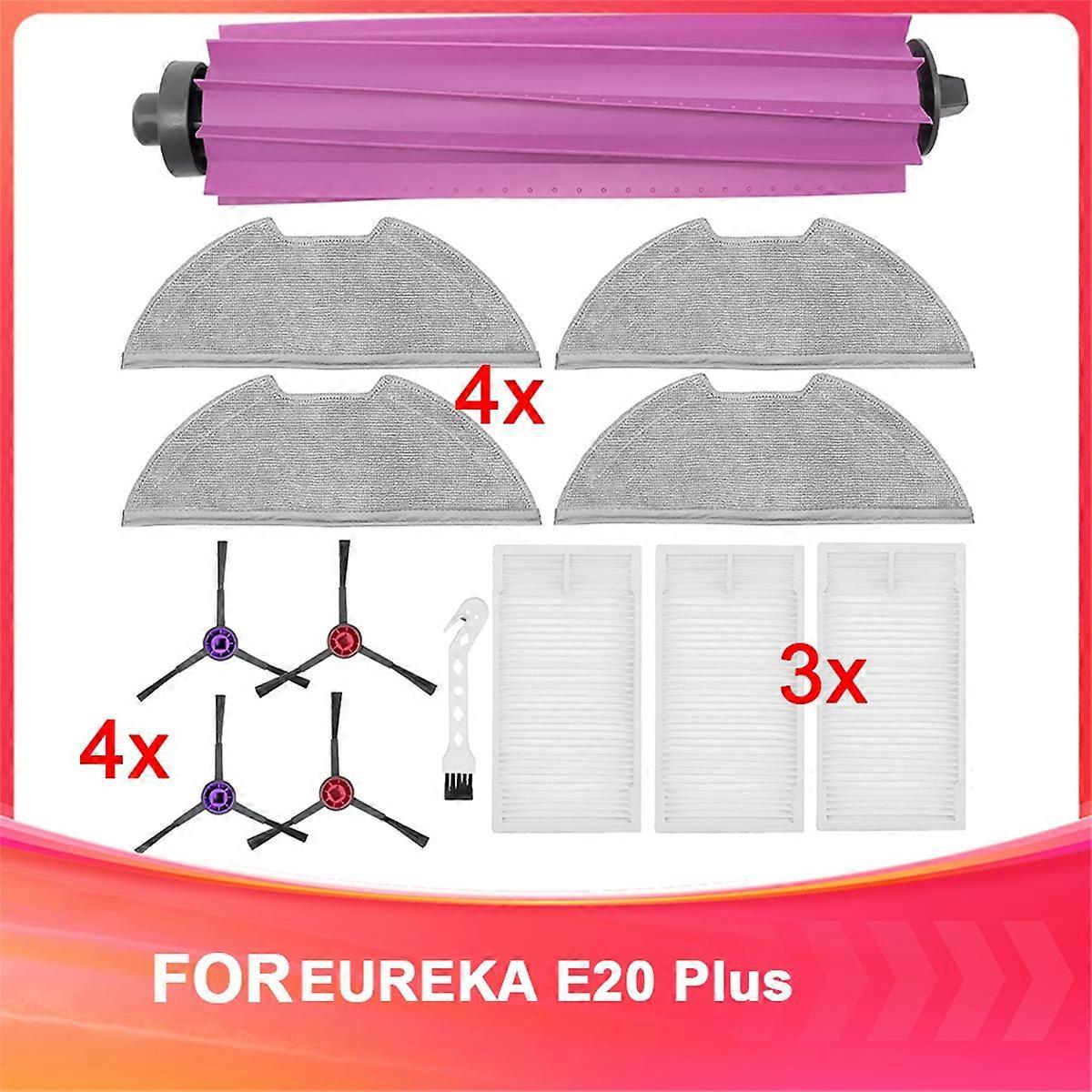 Zubehör, Das Mit Dem Saugroboter E20 Plus Kompatibel Ist: Ersatzteile, Hauptbürste, Reinigungstuch, Seitenbürsten