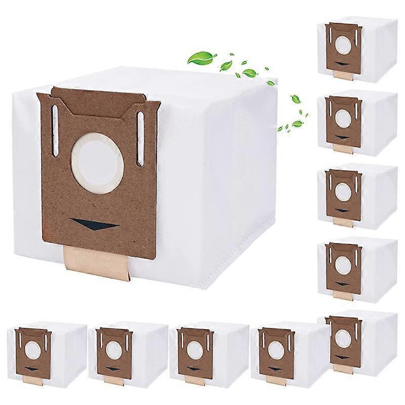 Packung Mit 10 Staubsaugerbeuteln, Kompatibel Mit Den Stationsstaubsaugern Deebot N8+, N8 Pro+, Ozmo T8, T8+, T9+
