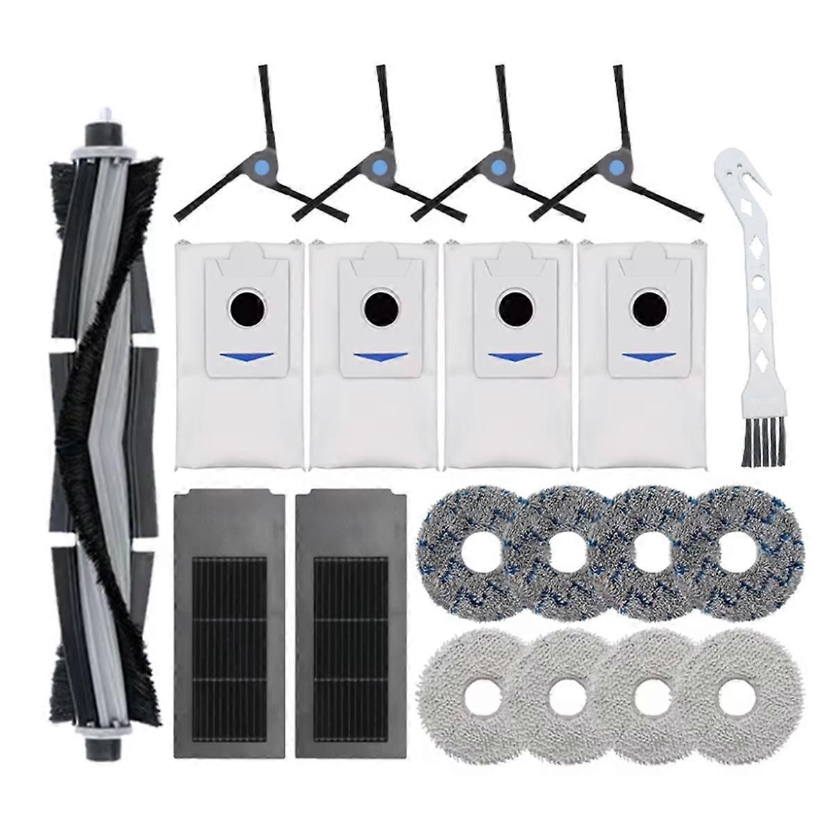 Ersatzzubehörset Kompatibel Mit Den Saugrobotern X2 Omni / X2 / X2 Pro / Dex86: Hauptbürste, Seitenbürsten