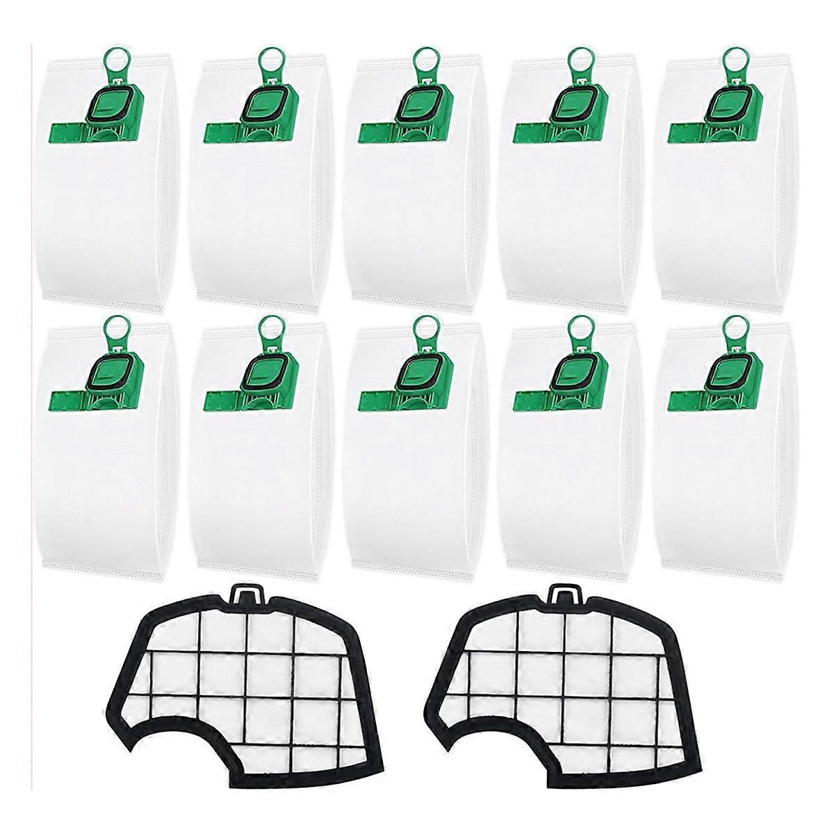 Packung Mit 10 Staubsaugerbeuteln, Kompatibel Mit Den Kobold-modellen Vk140, Vk150, Fp140 Und Fp150, Inklusive 2 Filtern.