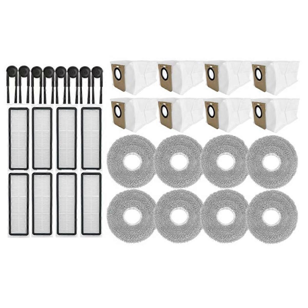 Set Aus 32 Ersatzteilen, Kompatibel Mit Dem Staubsauger M40s / Ov31cn: Seitenbürste, Hepa-filter, Reinigungstuch Und Staubbeutel.